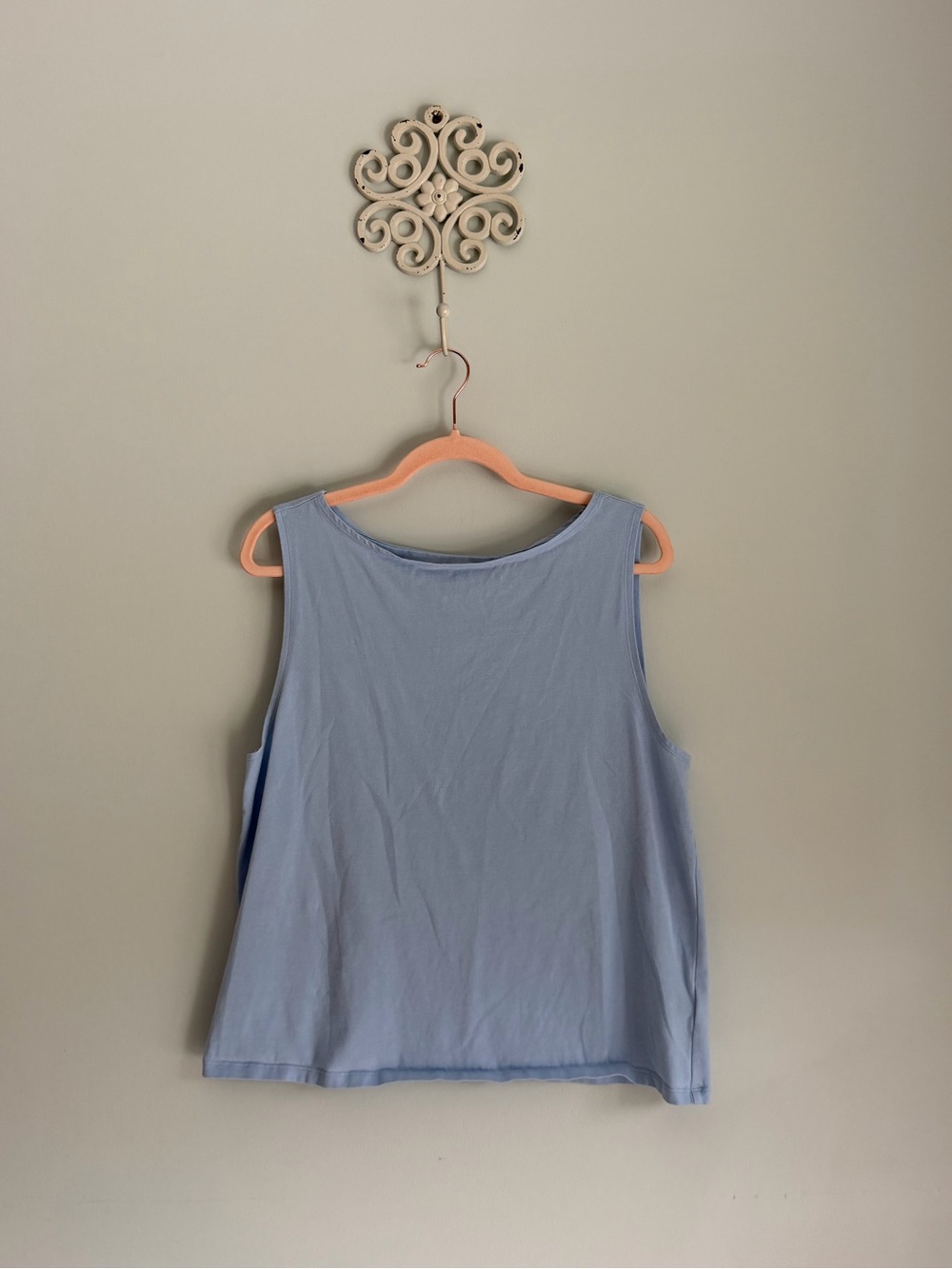 GAP Women’s Tank Top - Light Blue Hogh neck Size XL